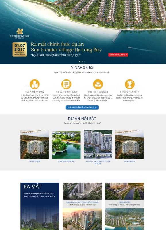 Giao diện bất động sản cực đẹp