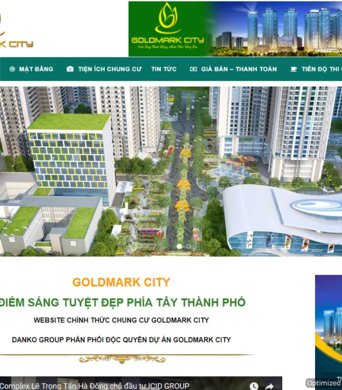 Giao diện web bất động sản