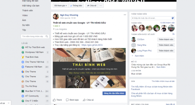 Quảng cáo facebook đăng tin bài và đăng nhóm Quảng cáo facebook đăng tin bài và đăng nhóm