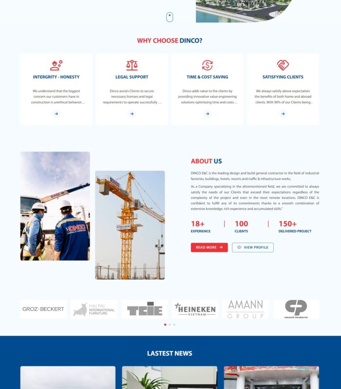Thiết kế website thiết kế, thi công xây dựng đẹp