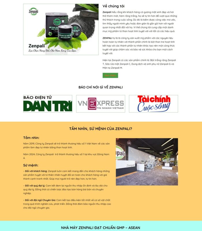 Mẫu thiết kế website bán bán mỹ phẩm đẹp, chuyên nghiệp