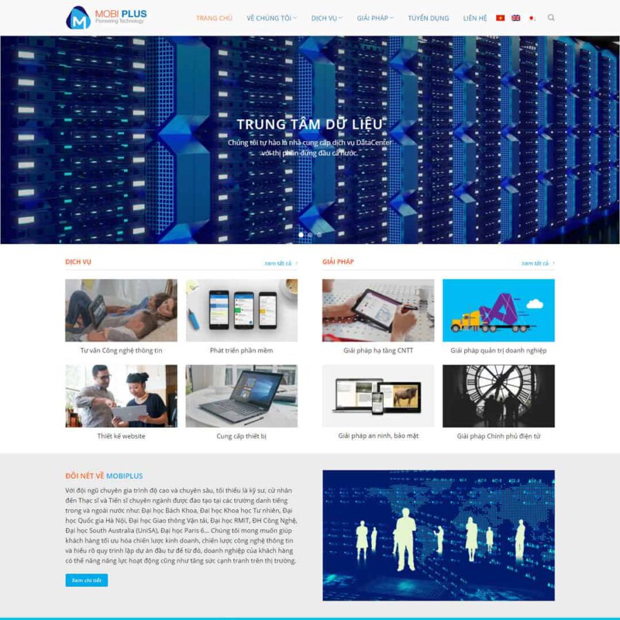 theme wordpress giới thiệu công ty dịch vụ mạng cntt