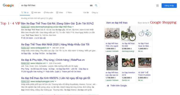 Quảng cáo Tìm Kiếm Google