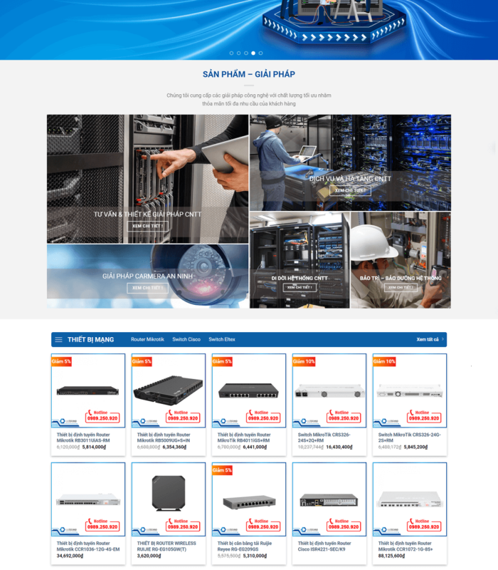 Giao diện web camera an ninh chuyên nghiệp hiện đại