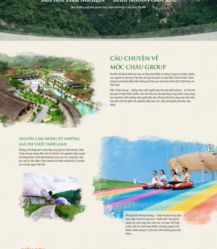 Mẫu giao diện landing page du lịch và nghỉ dưỡng