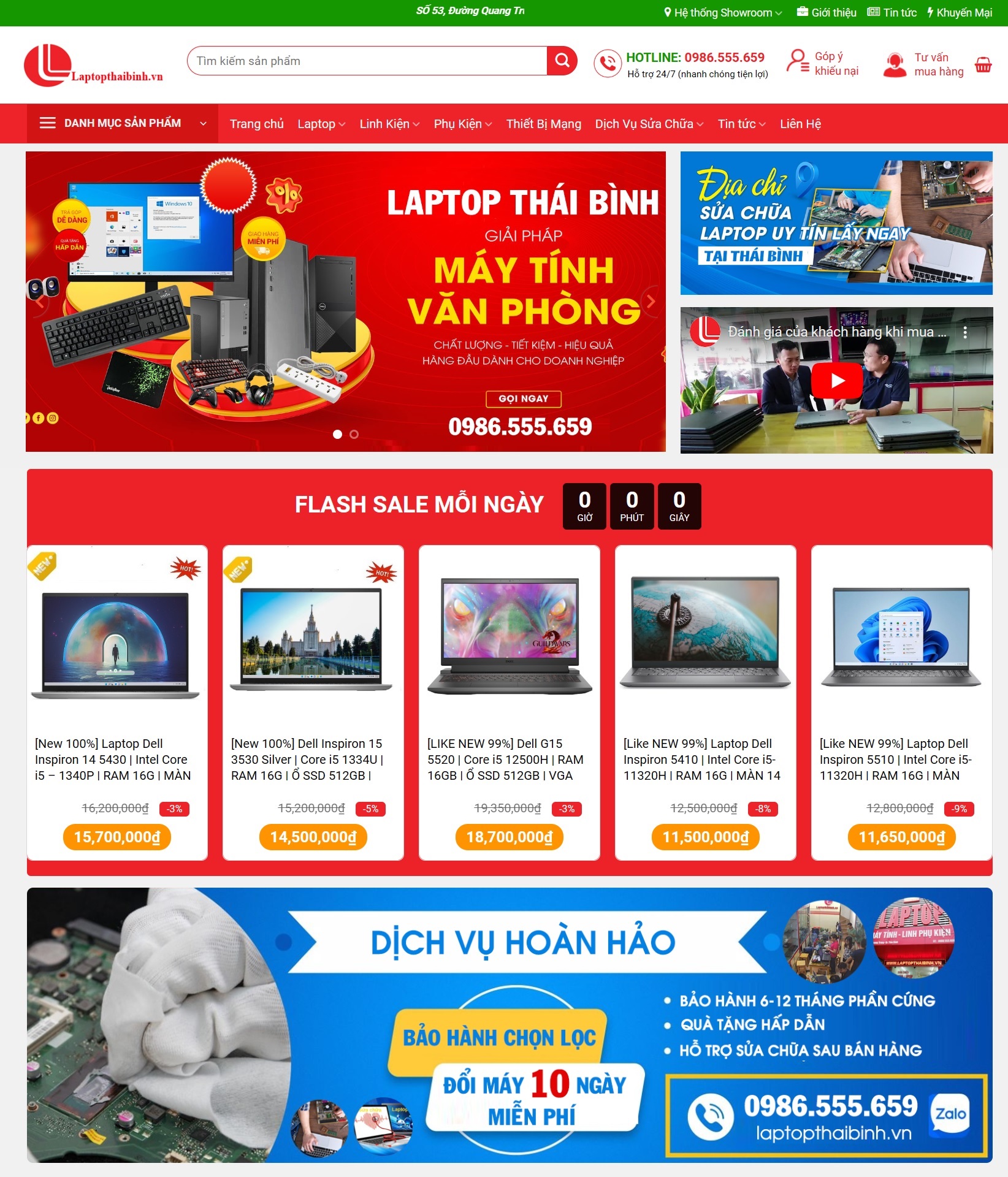 Thiết kế web bán máy tính, laptop, linh phụ kiện