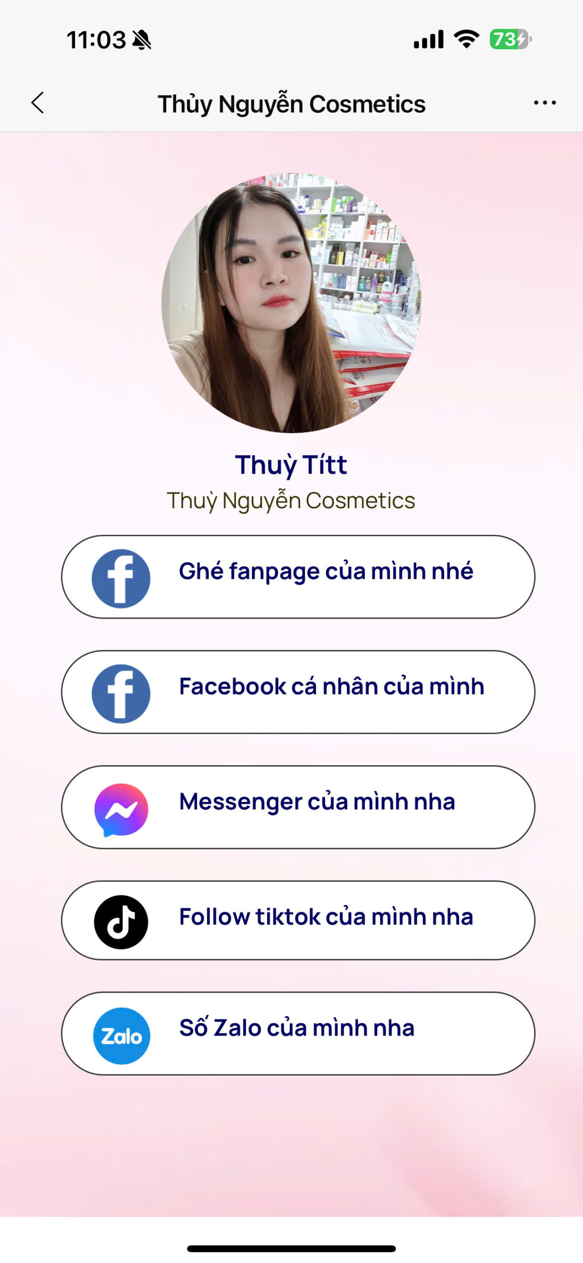Mẫu Bio Link Cá Nhân đẹp Và Chuyên Nghiệp
